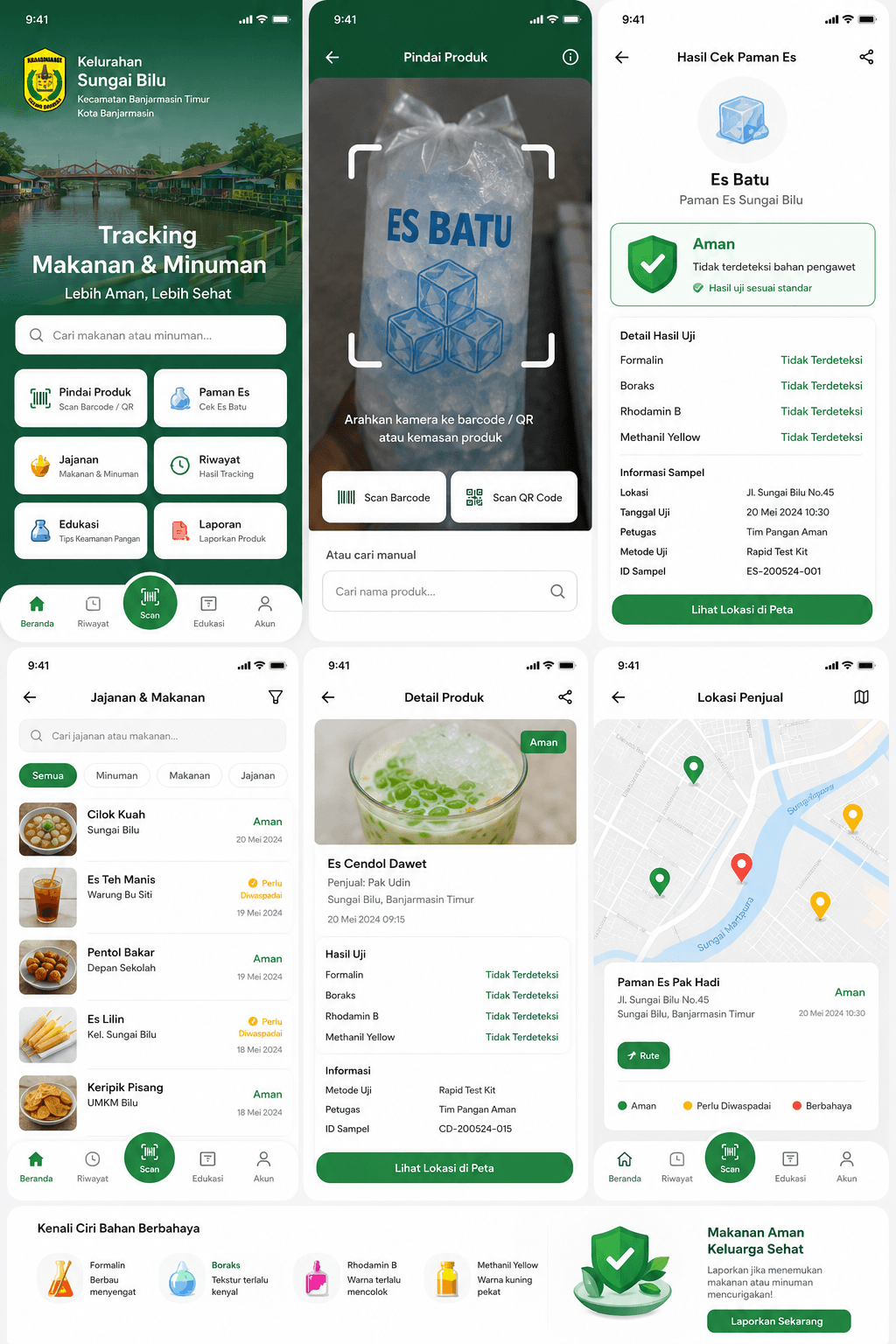 Screenshot proyek Seibilu Mobile App