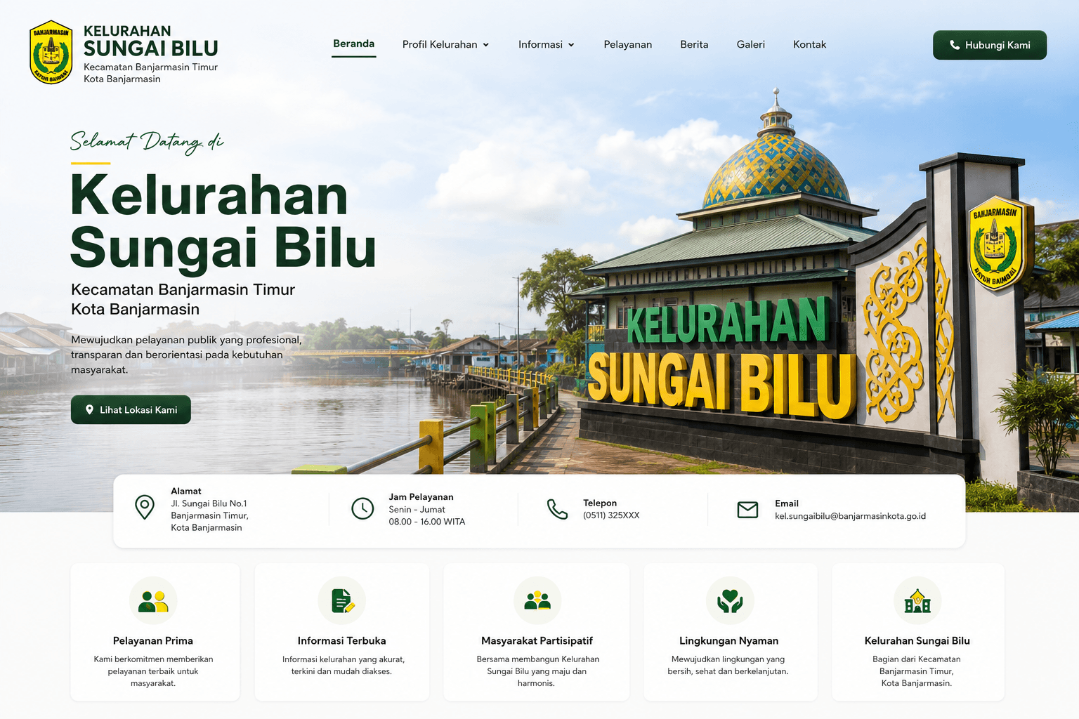 Screenshot proyek Seibilu Landing Page & Company Profile